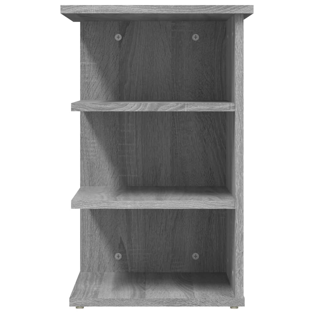 vidaXL Beistellregal Grau Sonoma 35x35x55 cm Holzwerkstoff