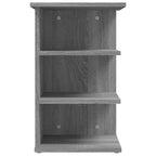 vidaXL Beistellregal Grau Sonoma 35x35x55 cm Holzwerkstoff
