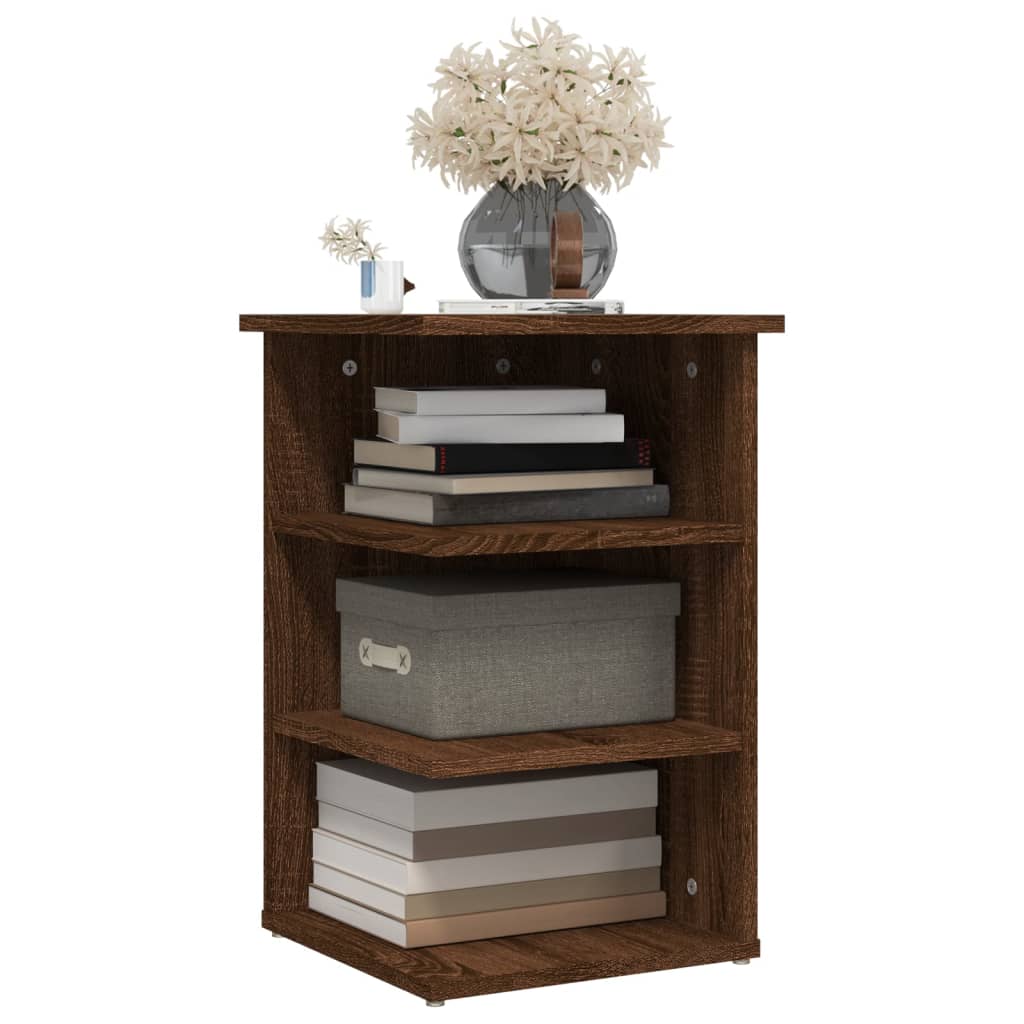 vidaXL Beistellregal Braun Eichen-Optik 35x35x55 cm Holzwerkstoff