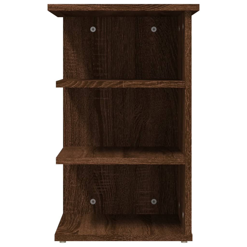 vidaXL Beistellregal Braun Eichen-Optik 35x35x55 cm Holzwerkstoff