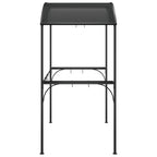 vidaXL Grillpavillon mit Seitenregalen Anthrazit 220x115x230 cm Stahl