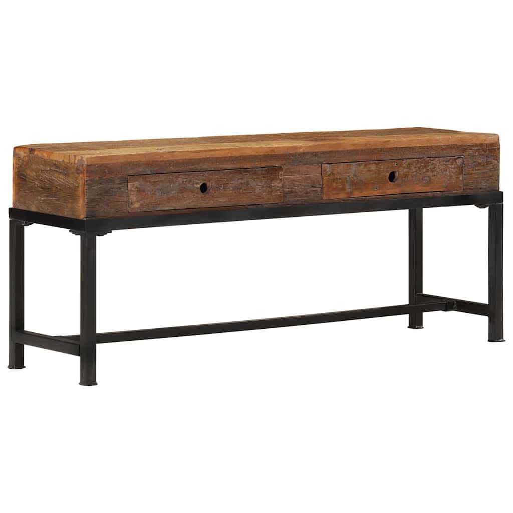 vidaXL TV-Schrank 70x33x46 cm Altholz Massiv