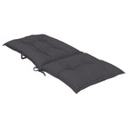 vidaXL Gartenstuhlauflagen für Hochlehner 6 Stk. Anthrazit 120x50x7 cm