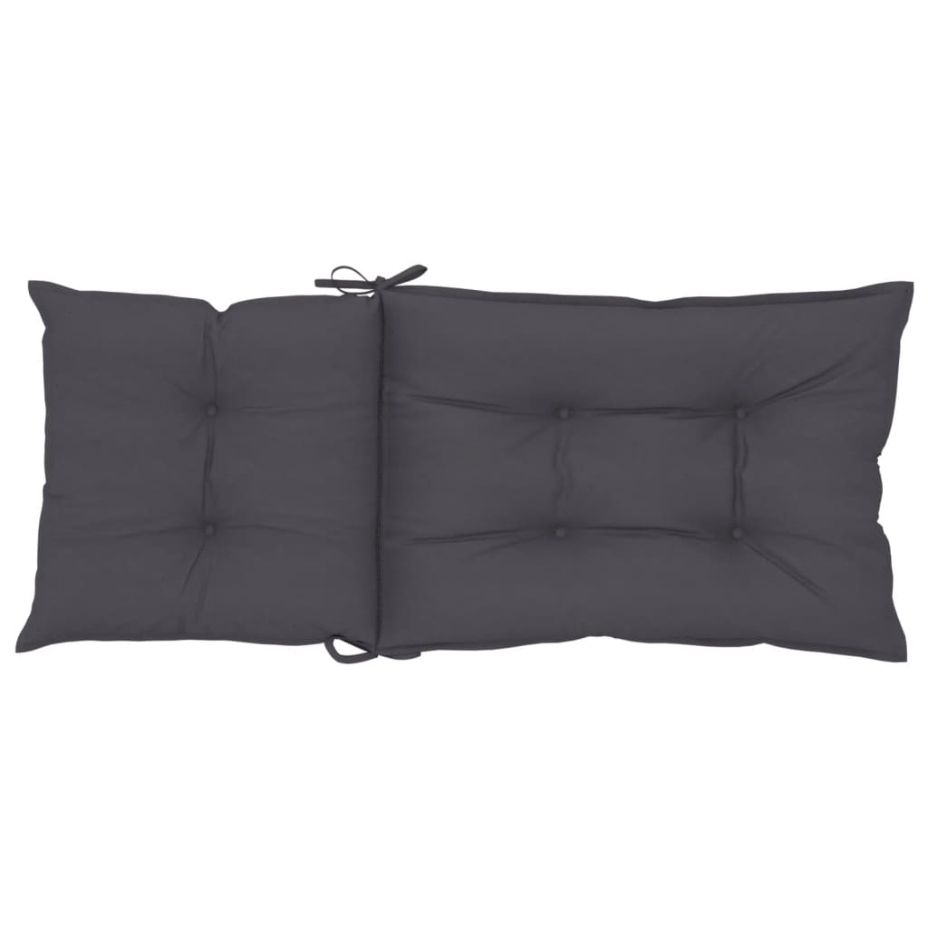 vidaXL Gartenstuhlauflagen für Hochlehner 6 Stk. Anthrazit 120x50x7 cm