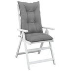 vidaXL Gartenstuhlauflagen für Hochlehner 6 Stk. Grau 120x50x7cm Stoff