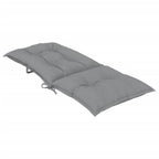 vidaXL Gartenstuhlauflagen für Hochlehner 6 Stk. Grau 120x50x7cm Stoff