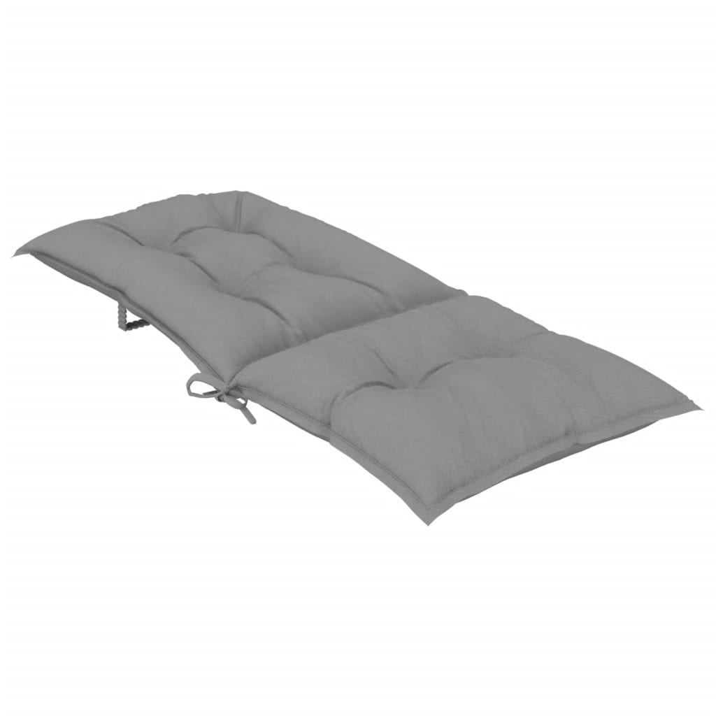 vidaXL Gartenstuhlauflagen für Hochlehner 6 Stk. Grau 120x50x7cm Stoff