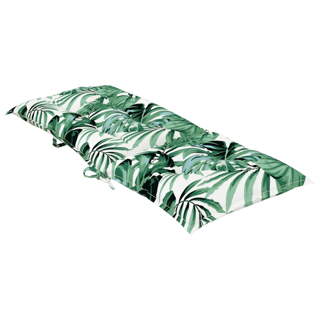 vidaXL Gartenstuhlauflagen für Hochlehner 6Stk. Blattmuster 120x50x7cm