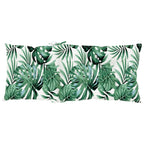 vidaXL Gartenstuhlauflagen für Hochlehner 6Stk. Blattmuster 120x50x7cm