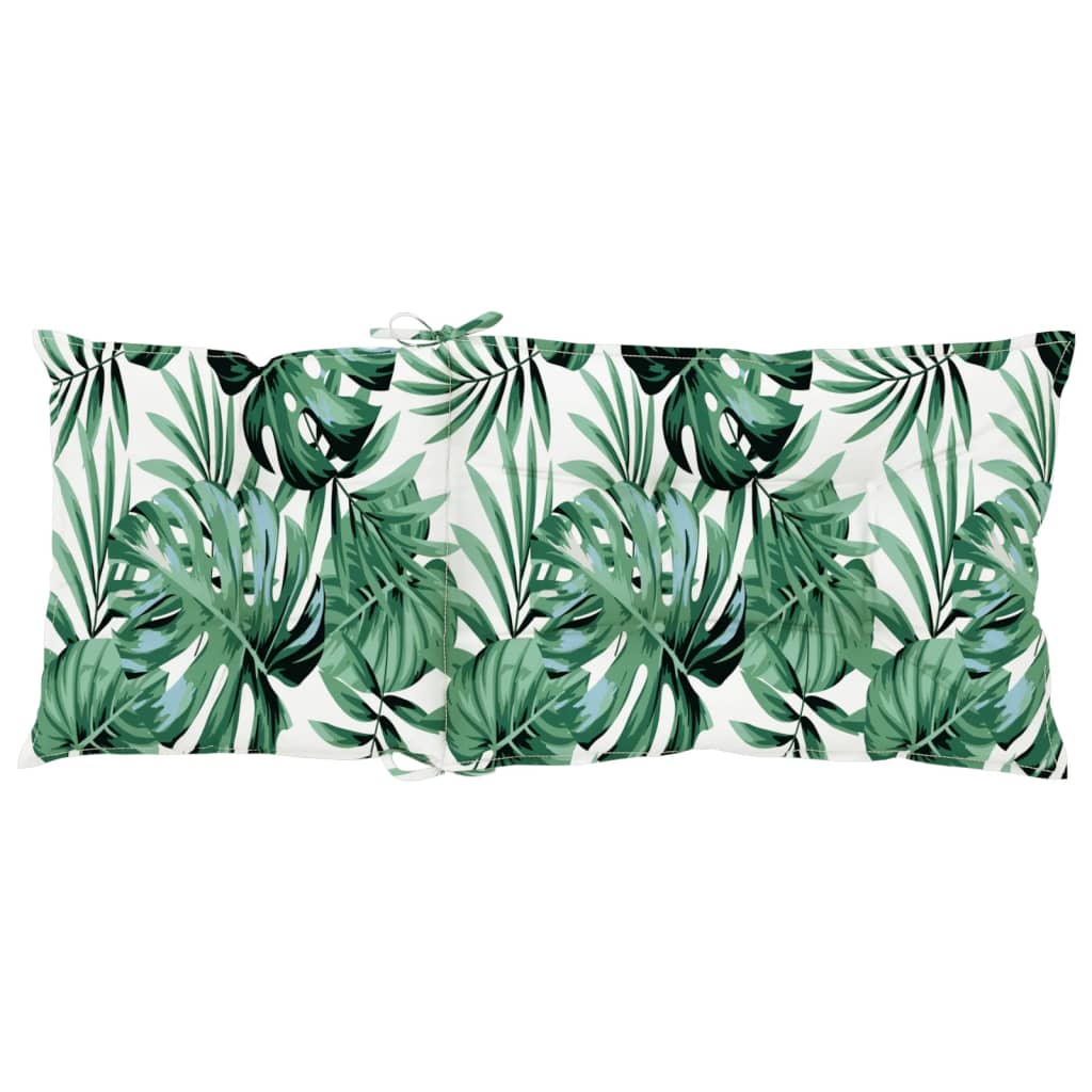 vidaXL Gartenstuhlauflagen für Hochlehner 6Stk. Blattmuster 120x50x7cm