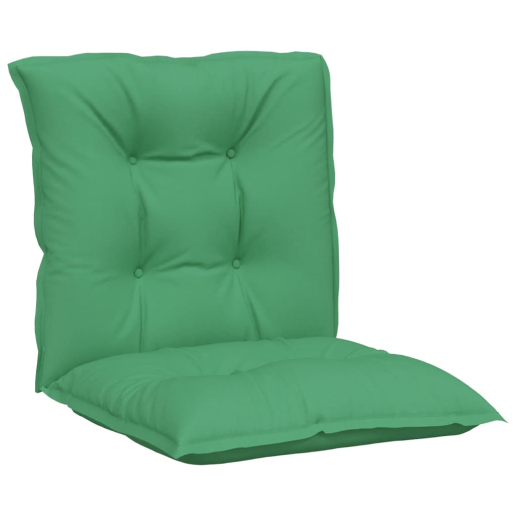 vidaXL Gartenstuhlauflagen für Niedriglehner 2 Stk. Grün 100x50x7 cm