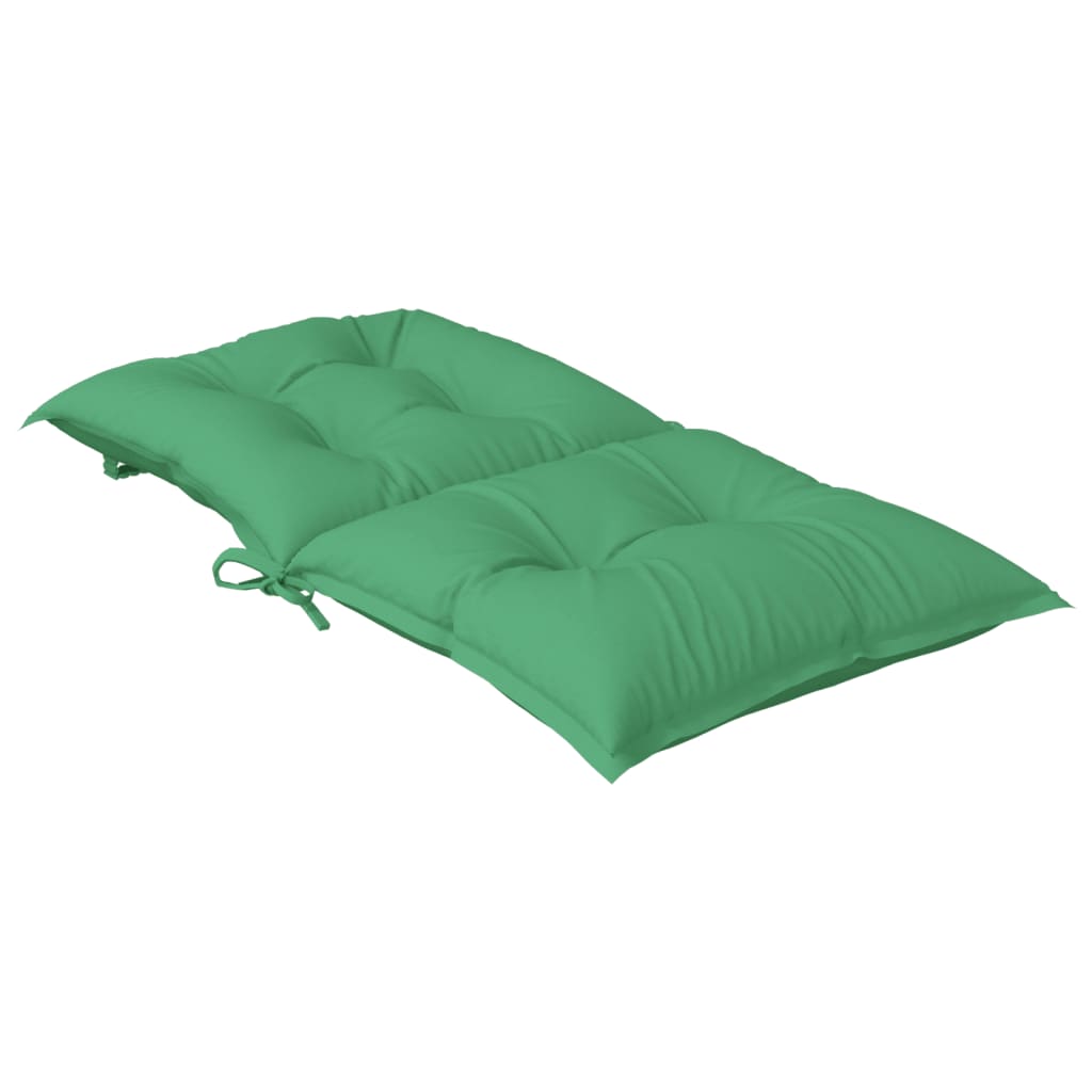 vidaXL Gartenstuhlauflagen für Niedriglehner 2 Stk. Grün 100x50x7 cm