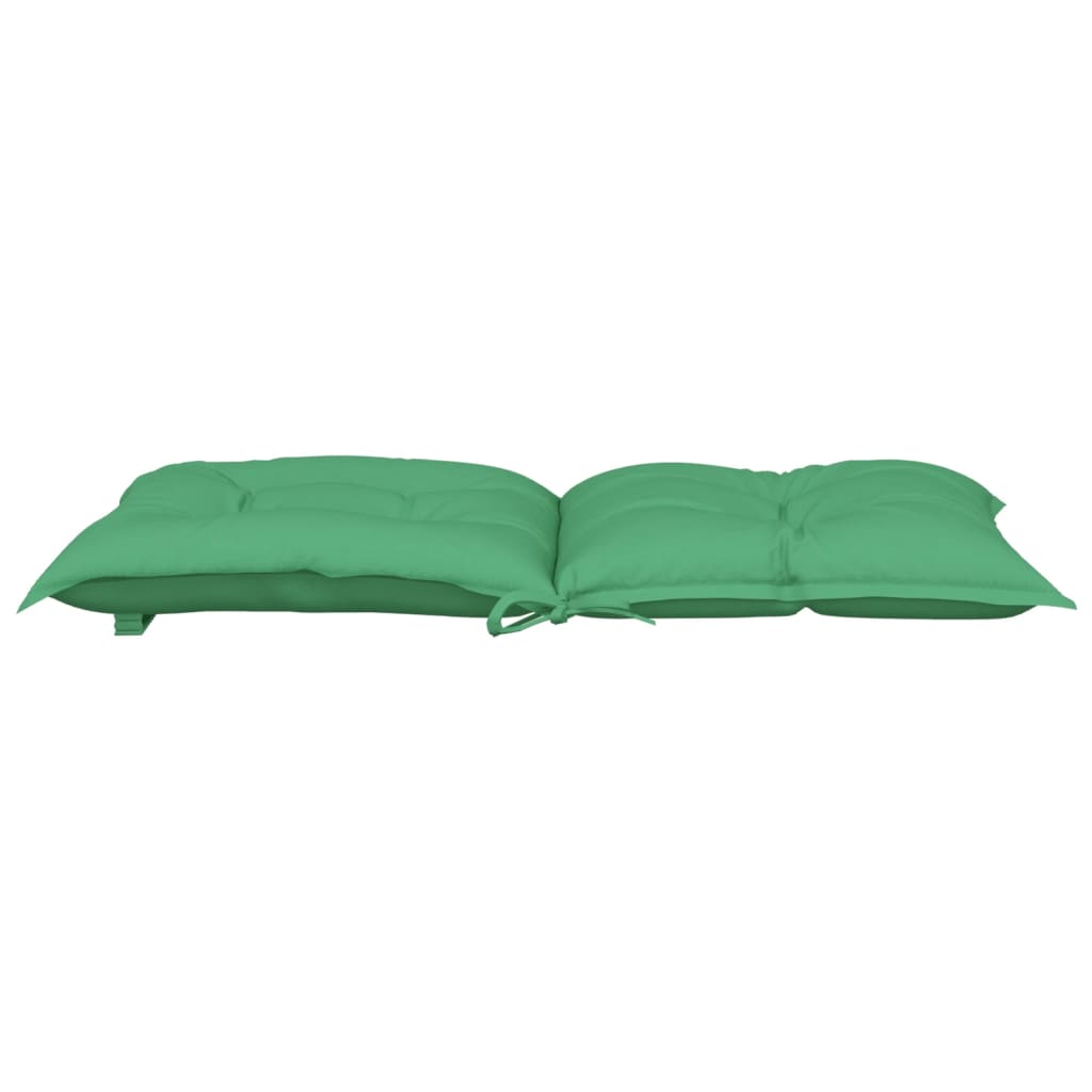 vidaXL Gartenstuhlauflagen für Niedriglehner 2 Stk. Grün 100x50x7 cm