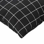 vidaXL Streupillows 4 pcs Schwarz kariert 40 x 40 cm Polyesterstoff