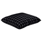 vidaXL Streupillows 4 pcs Schwarz kariert 40 x 40 cm Polyesterstoff