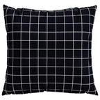 vidaXL Streupillows 4 pcs Schwarz kariert 40 x 40 cm Polyesterstoff
