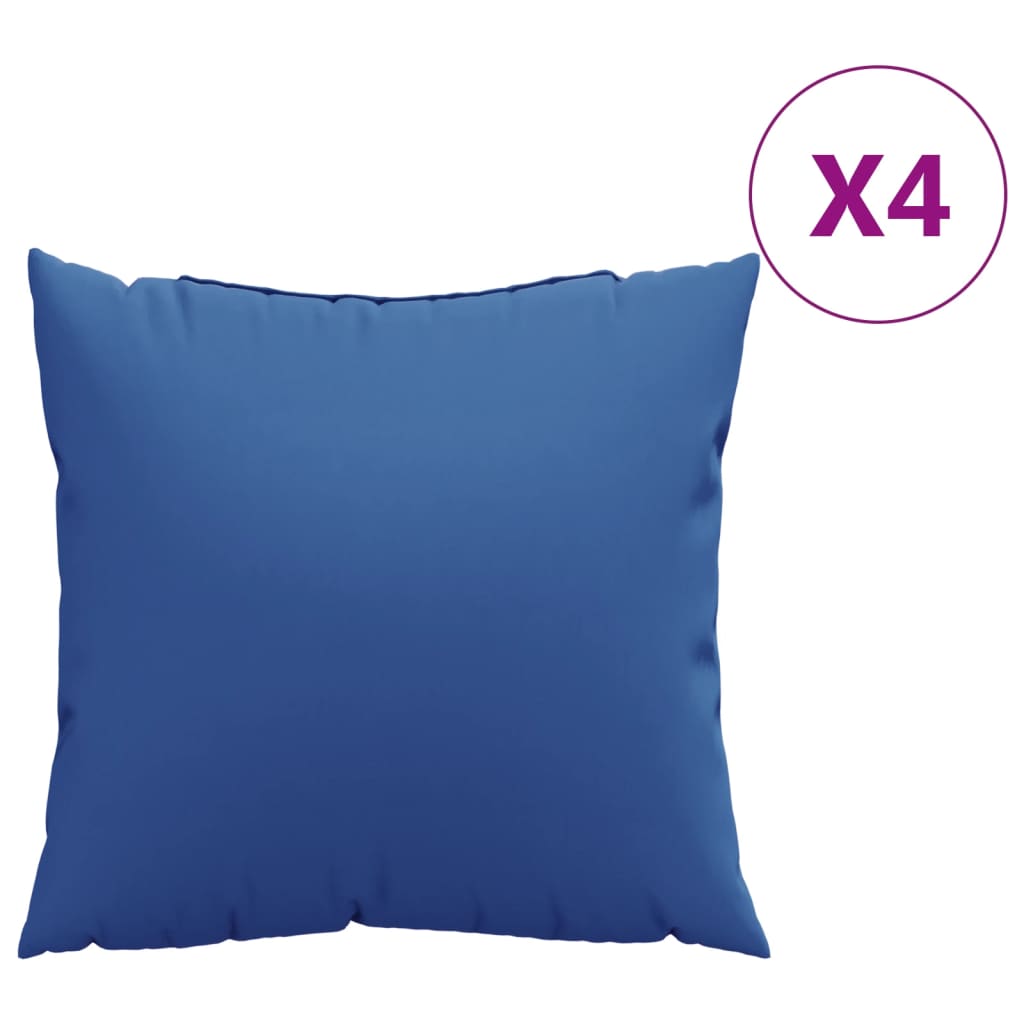 vidaXL Sofakissen 4 Stk. Königsblau 50x50 cm Stoff