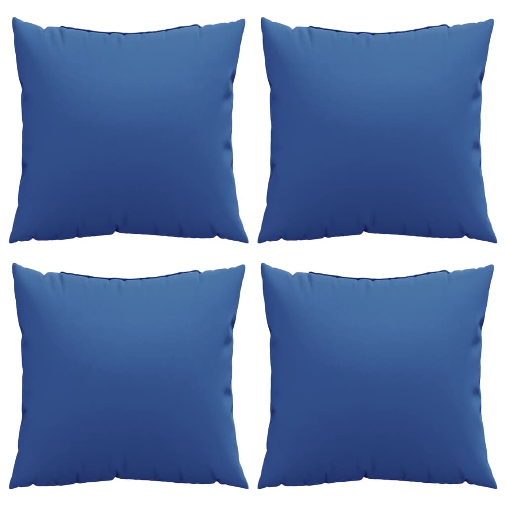 vidaXL Sofakissen 4 Stk. Königsblau 50x50 cm Stoff