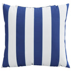 vidaXL Zierkissen 4 Stk. Blau & Weiß Gestreift 50x50 cm Stoff