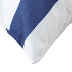 vidaXL Zierkissen 4 Stk. Blau & Weiß Gestreift 50x50 cm Stoff