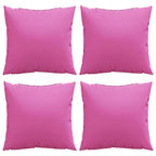 vidaXL Streupillows Uni 4 pcs Rosa 50 x 50 cm Polyesterstoff