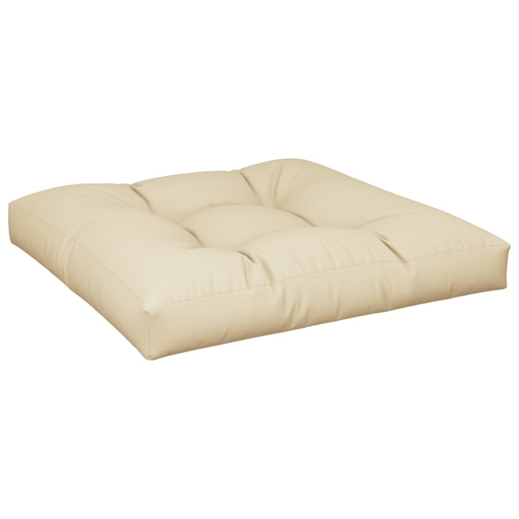 vidaXL Palettensofa-Kissen Beige 70x70x12 cm