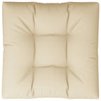 vidaXL Palettensofa-Kissen Beige 70x70x12 cm
