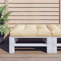 vidaXL Palettensofa-Kissen Beige 70x70x12 cm