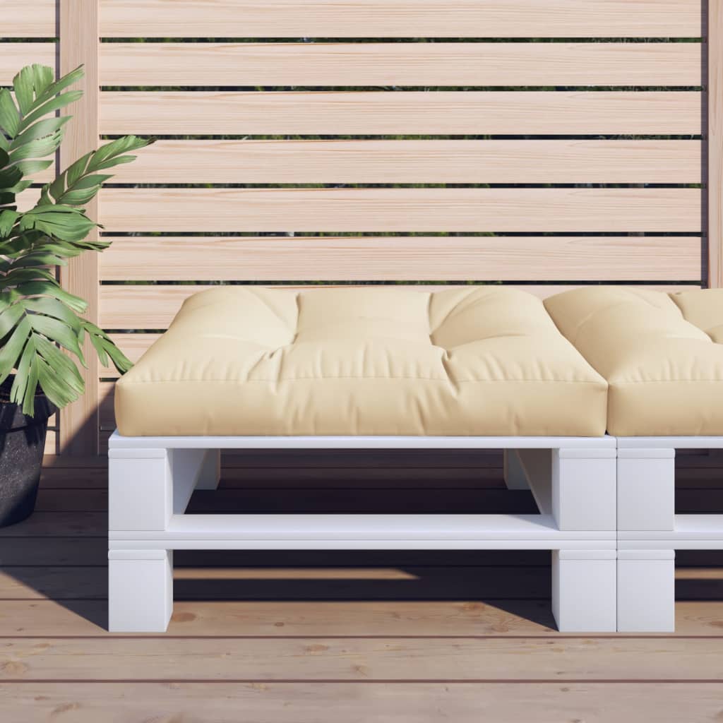 vidaXL Palettensofa-Kissen Beige 70x70x12 cm