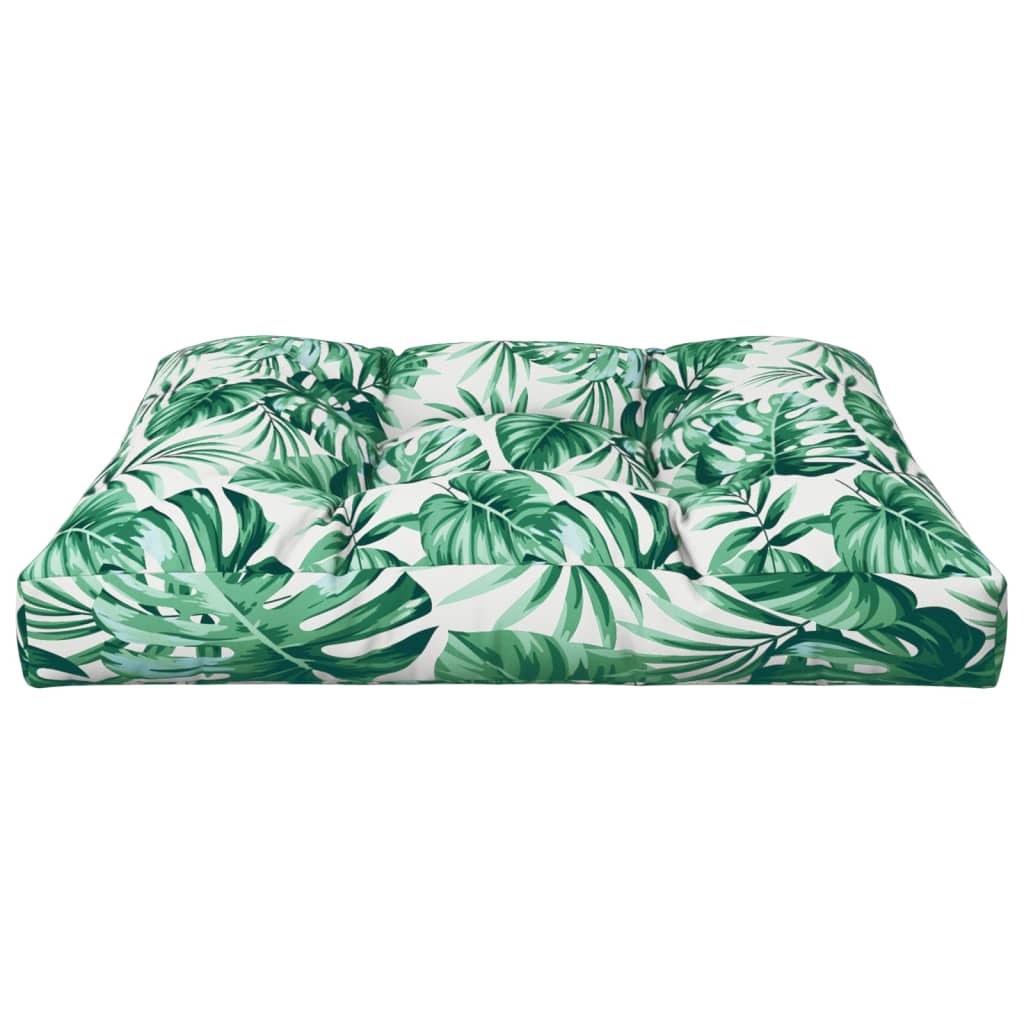 vidaXL Palettensofa-Kissen Blattmuster 70x70x12 cm