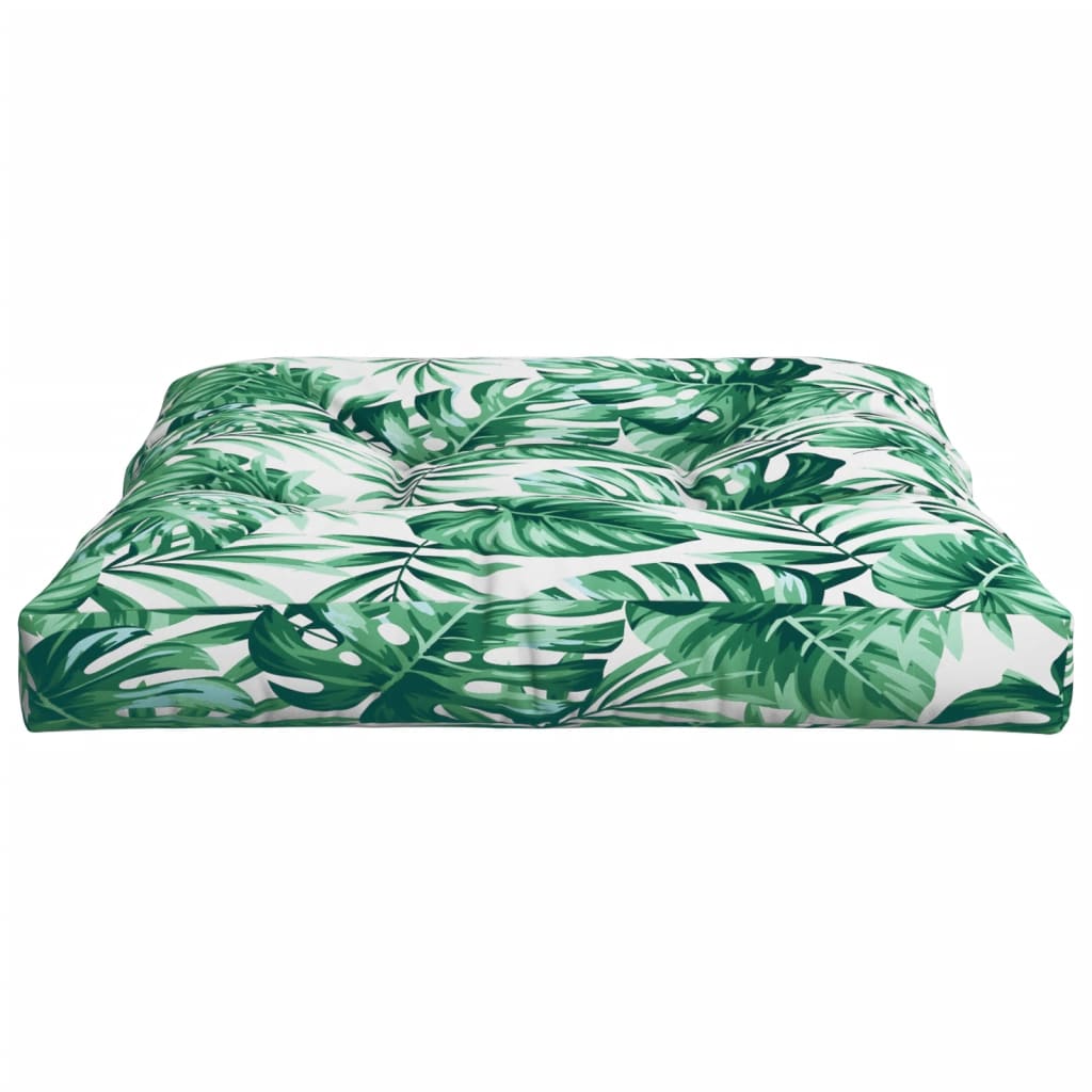 vidaXL Palettensofa-Kissen Blattmuster 70x70x12 cm