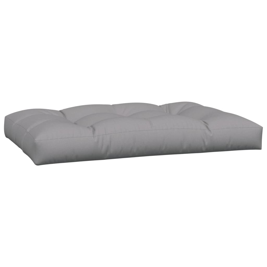 vidaXL Palettenkissen 3-tlg. Grau Stoff