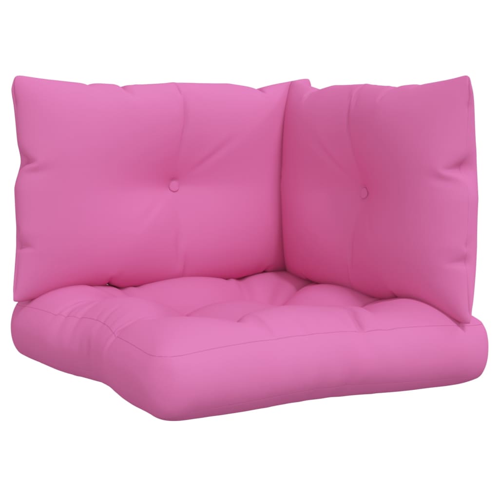 vidaXL Palettenkissen 3 Stk. Rosa Oxford-Stoff
