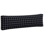 vidaXL Palettenkissen 2 Stk. Schwarz Karomuster Oxford-Gewebe