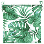 vidaXL Stuhlkissen 2 Stk. Blattmuster 40x40x4 cm Stoff
