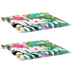 vidaXL Gartenstuhl-Kissen 2 Stk. Mehrfarbig 40x40x4 cm Stoff