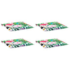 vidaXL Gartenstuhl-Kissen 4 Stk. Mehrfarbig 40x40x4 cm Stoff