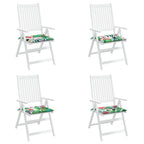 vidaXL Gartenstuhl-Kissen 4 Stk. Mehrfarbig 40x40x4 cm Stoff