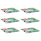 vidaXL Gartenstuhl-Kissen 6 Stk. Mehrfarbig 40x40x4 cm Stoff