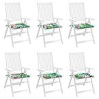 vidaXL Gartenstuhl-Kissen 6 Stk. Mehrfarbig 40x40x4 cm Stoff