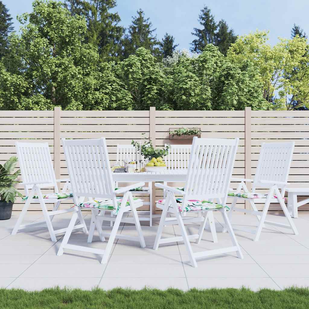 vidaXL Gartenstuhl-Kissen 6 Stk. Mehrfarbig 40x40x4 cm Stoff