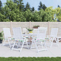 vidaXL Gartenstuhl-Kissen 6 Stk. Mehrfarbig 40x40x4 cm Stoff