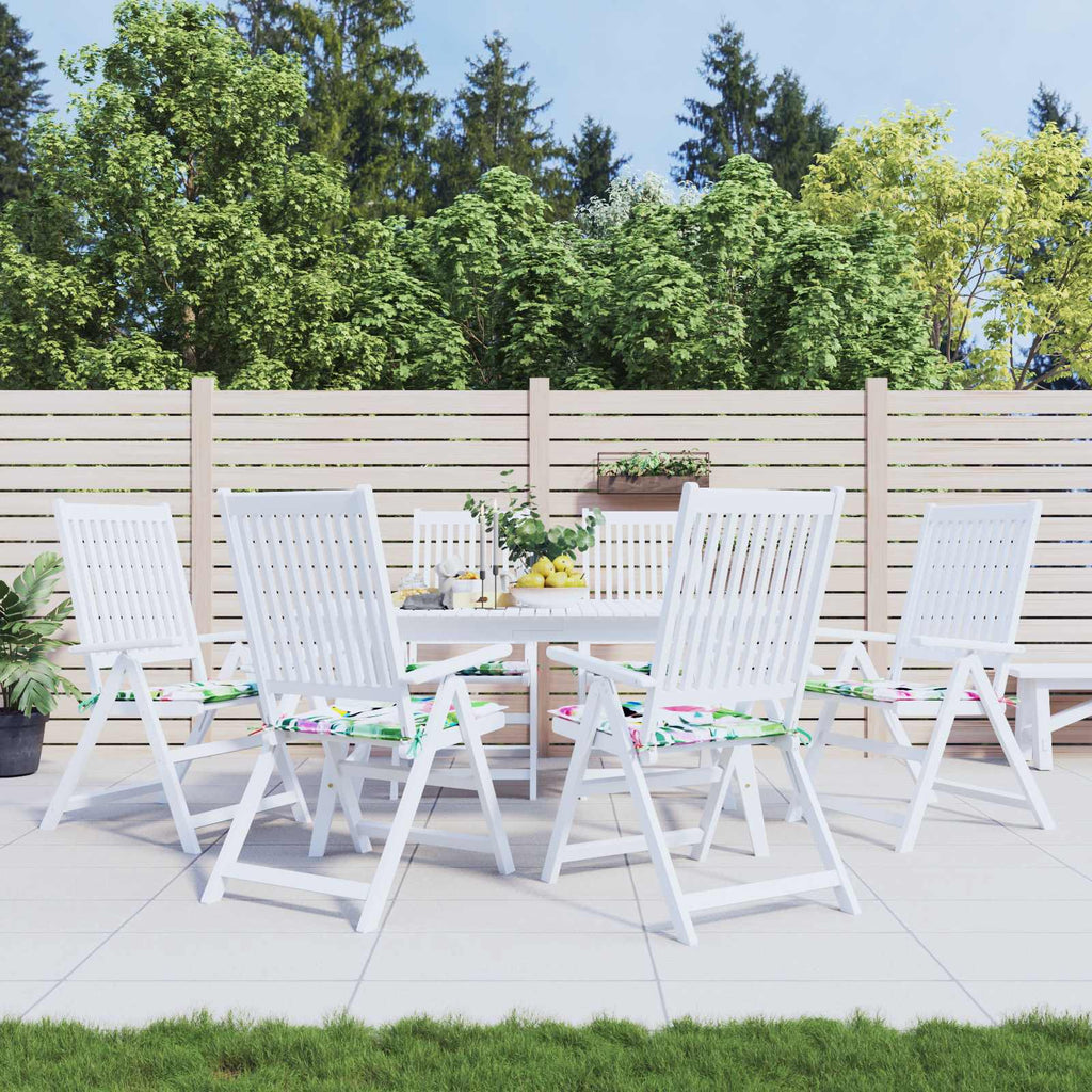 vidaXL Stuhlkissen 6 pcs Mehrfarbig 50 x 50 x 4 cm Oxford-Stoff