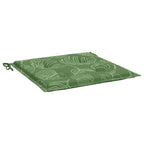 vidaXL Stuhlkissen 4 pcs Grün und Weiß 50 x 50 x 4 cm Oxford-Stoff