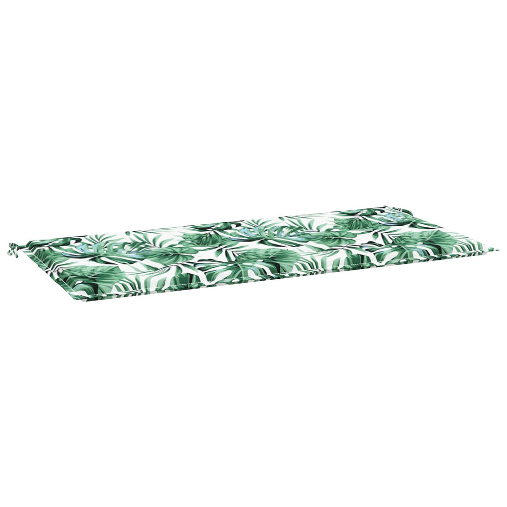 vidaXL Stuhlpolster Blatt Blattmuster 100 x 50 x 3 cm Oxford-Stoff