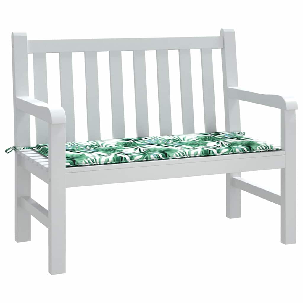 vidaXL Stuhlpolster Blatt Blattmuster 100 x 50 x 3 cm Oxford-Stoff