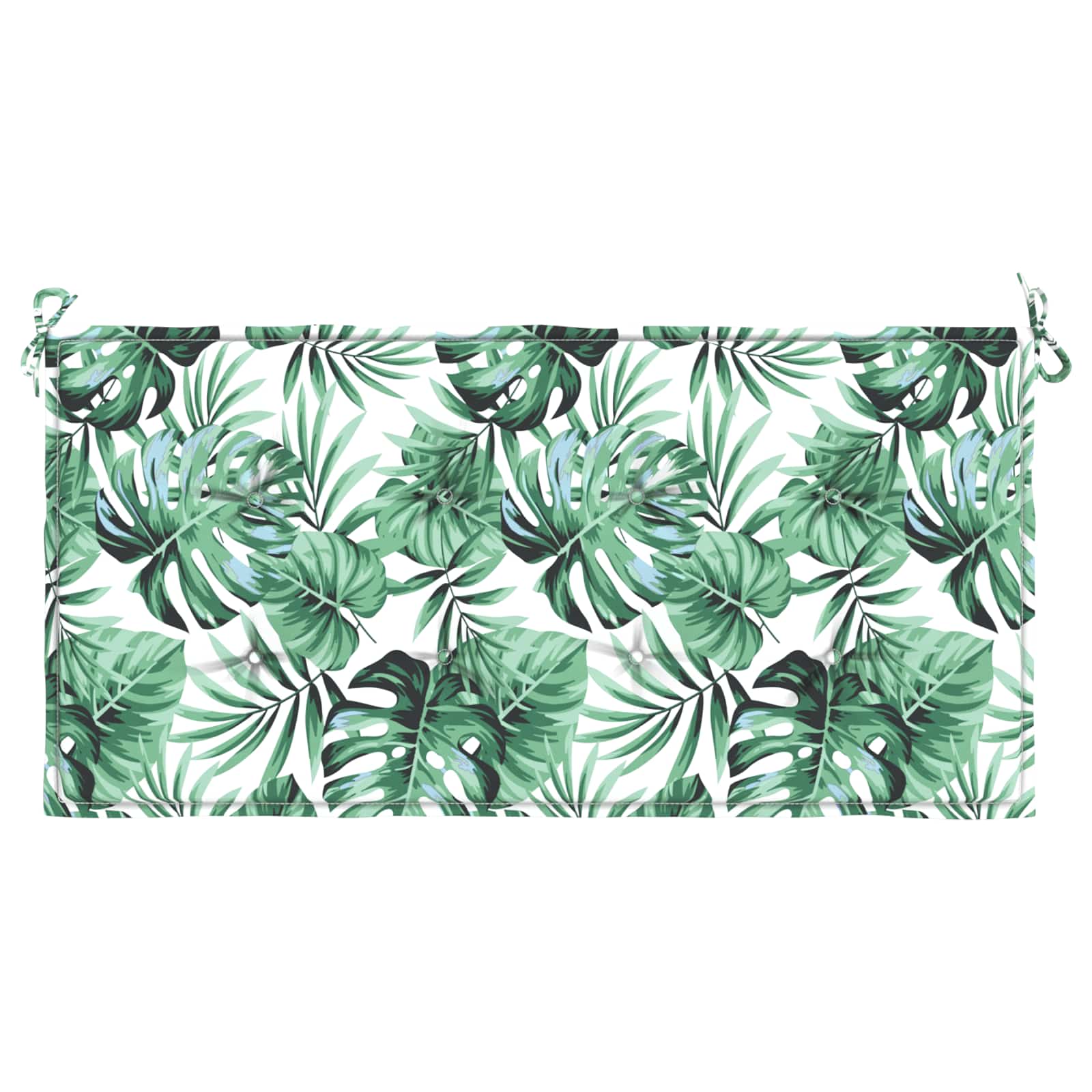 vidaXL Stuhlpolster Blatt Blattmuster 100 x 50 x 3 cm Oxford-Stoff