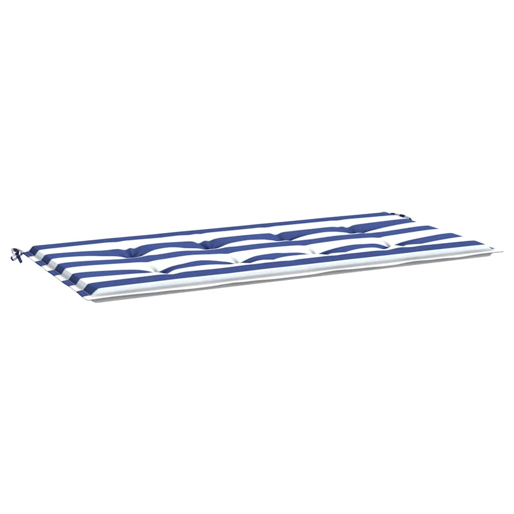 vidaXL Gartenbank-Auflage Blau&Weiß Gestreift 100x50x4cm Oxford-Gewebe