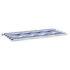 vidaXL Gartenbank-Auflage Blau&Weiß Gestreift 100x50x4cm Oxford-Gewebe