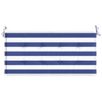 vidaXL Gartenbank-Auflage Blau&Weiß Gestreift 100x50x4cm Oxford-Gewebe